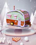 Green Caravan Gingerbread Badge - World Class Solitaire HD