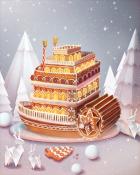 Riverboat Gingerbread Badge - Mahjong Garden HD