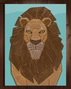 Tri-Peaks Solitaire HD Lion Nail and String Art Badge