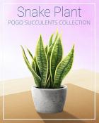 Snake Plant Succulent Badge - Crossword Cove HD