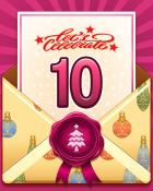 Garden Blast Happy Holidays 10 Badge