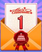 Pogo 24th Birthday Cake 1 Badge - Garden Blast