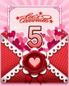 Love's Aflutter 5 Badge - Solitaire Blitz