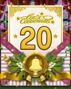 Holiday Ball 20 Badge - Garden Blast
