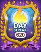 Pogo Daily Sudoku Daily Streak 620 Badge
