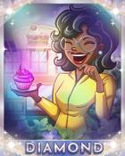 Cupcake Celebration Diamond Badge - Dice City Roller HD