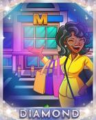 Dice City Roller HD Mall Shopping Diamond Badge