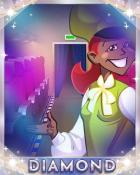 First Class Solitaire HD Cabin Service Diamond Badge