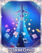 First Class Solitaire HD 52 Card Takeoff Diamond Badge