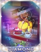 Diana's Afternoon Tea Diamond Badge - Dice City Roller HD