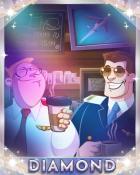 First Class Solitaire HD Caffeinated Captains Diamond Badge