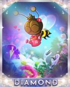 Garden Blast Bee-loved Garden Diamond Badge