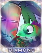 Reptilian Robber Diamond Badge - Jungle Gin HD