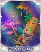 Jungle Gin HD Tiki Rock Diamond Badge