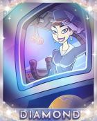 Meet the New Boss Diamond Badge - Jet Set Solitaire