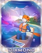 Jet Set Solitaire The Kayak Set Diamond Badge