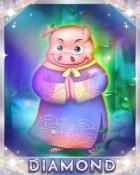Mahjong Garden HD Pig in Bamboo Diamond Badge