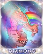 Riding the Rainbow Diamond Badge - Mahjong Garden HD