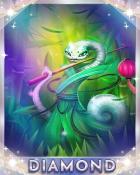 Mahjong Garden HD Bamboo Snake Diamond Badge