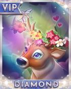 Flowery Friends Diamond Badge - Mahjong Sanctuary