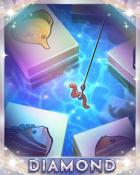 The Fish Bait Diamond Badge - Mahjong Safari HD