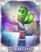 Cactus Muse Diamond Badge - Poppit! HD