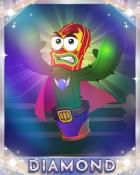 Poppit! HD Luchador Spike Diamond Badge