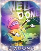 Rainy Day Spider Solitaire HD Web of Kindness Diamond Badge