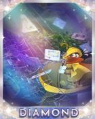 Raining Jacks and Spades Diamond Badge - Rainy Day Spider Solitaire HD