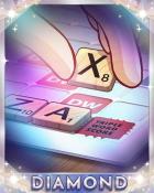 Triple Decker Diamond Badge - SCRABBLE