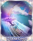 Around the World Diamond Badge - World Class Solitaire HD