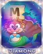 Word Whomp HD Mermaid Badge