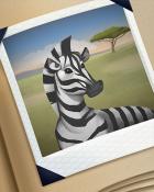 Mahjong Safari HD Grazing Zebra Badge