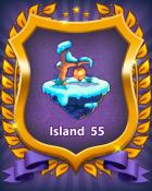 Bejeweled Stars Island 55 Badge