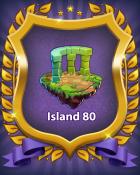 Bejeweled Stars Island 80 Badge