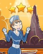 Bangkok World Class Badge - Jet Set Solitaire