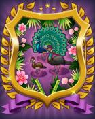 Mahjong Sanctuary Peacock Badge