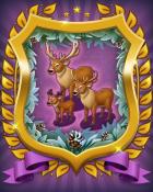 Mahjong Sanctuary Reindeer Badge