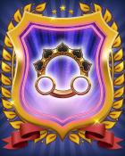 Poker Town Crown of Spades Frame Badge