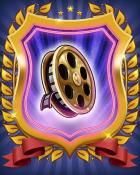 Poker Town Film Reel Charm Badge