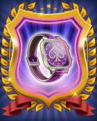 Poker Town Jewelled Spade Watch Badge