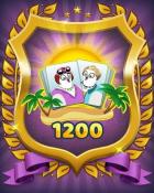 Snowbird Solitaire Level 1200 Badge
