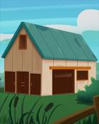 English Barn Badge - Word Whomp HD