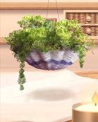 Hanging Moss Seashells and Plants Badge - Quinn's Aquarium