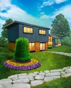 Midcentury Modern Neighborhood Estates Badge - MONOPOLY Sudoku