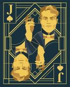 World Class Solitaire HD Jack of Spades Art Deco Cards Badge