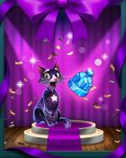 Bejeweled Stars Winter Warmth Badge