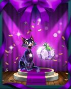 Bejeweled Stars The Ghostly Pumpkins Badge