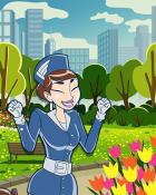 Spring Park Coach Badge - Jet Set Solitaire