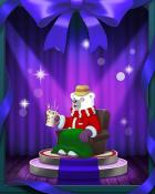 Snowbird Solitaire Bearnard Drinking Cocoa Badge